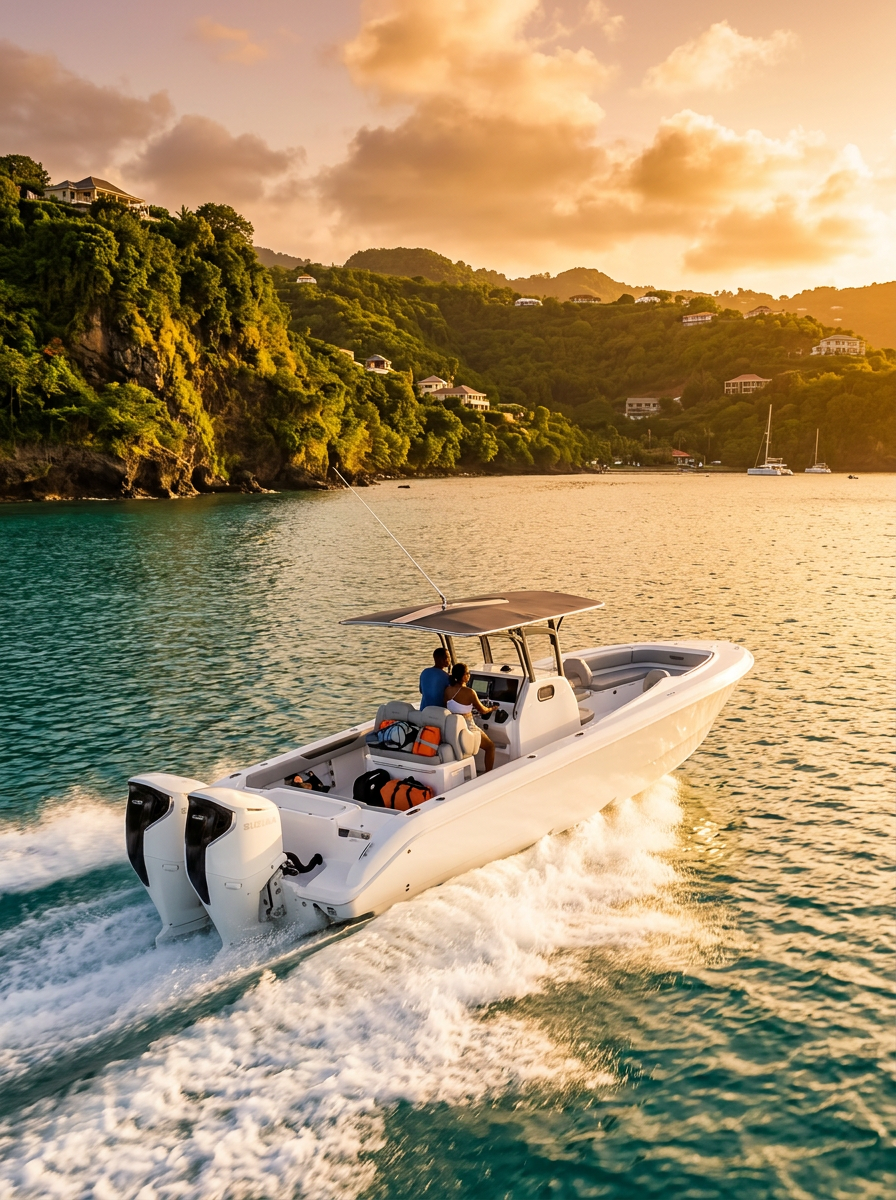 Dégustation de coupes en mer pendant une sortie privée
